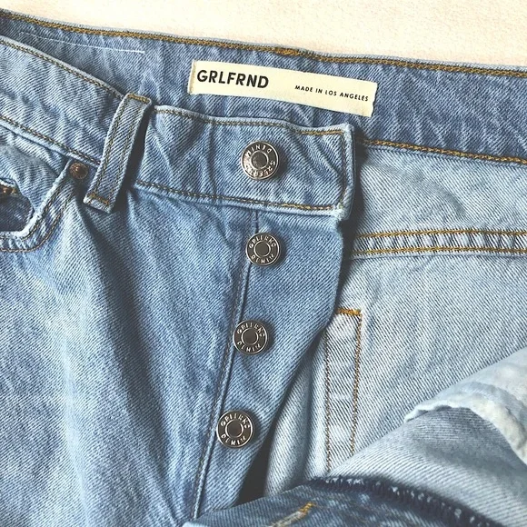 GRLFRND Premium Denim ‘Brooklyn High Rise Straight’ Jeans Women’s Size (27) - Picture 8 of 11